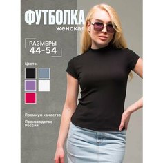 Футболка ДЖЕЙTSOY, 1 шт., размер 48, черный