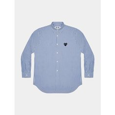 Рубашка Comme des Garcons PLAY Black Heart, размер L, голубой