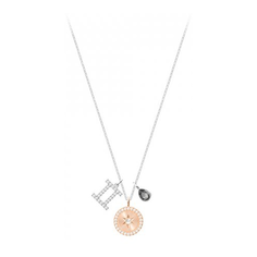 Колье SWAROVSKI, кристаллы Swarovski, длина 38 см, белое золото