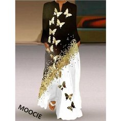 Платье MOOCIE Весна-лето 2024, размер 46, золотистый