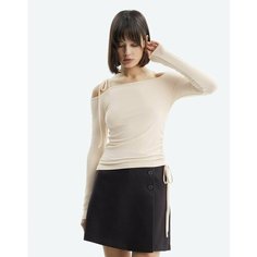 Лонгслив Gloria Jeans, размер XS (38-40), , светло-бежевый