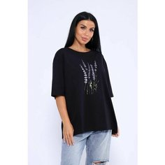 Футболка Натали, размер 48, черный/черный Natali