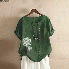 Рубашка MOOCIE, размер 5XL, темно-зеленый