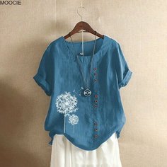 Рубашка MOOCIE, размер 5XL, cиний