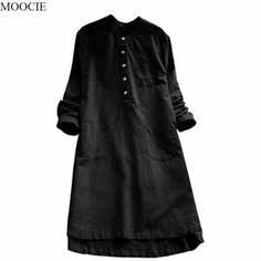 Платье MOOCIE Весна-лето 2024, размер 3XL, черный