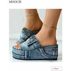 Сабо MOOCIE, размер INT 36(Длина стопы 230 мм), синий