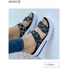 Босоножки MOOCIE, размер CN 38, черный