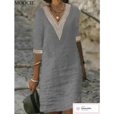 Платье MOOCIE Базовая коллекция, размер M, серый