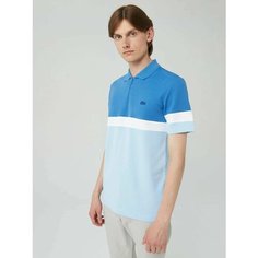 Поло LACOSTE, размер T5, голубой, синий