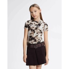 Футболка Gloria Jeans, размер 10-12л/146-152, мультиколор, коричневый