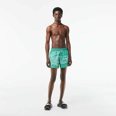 Шорты для плавания LACOSTE, размер S, зелёный