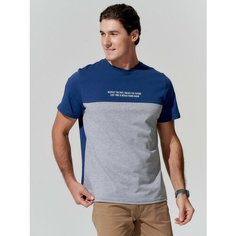 Футболка TRUE BALANCE REGULAR FIT, размер 46, серый, синий