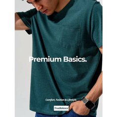 Футболка TRUE BALANCE REGULAR FIT, размер 52, изумрудный