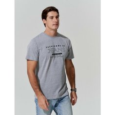 Футболка TRUE BALANCE REGULAR FIT, размер 52, серый меланж