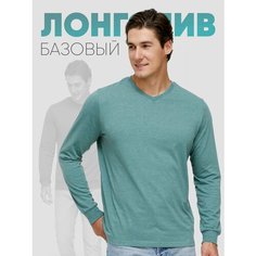 Лонгслив TRUE BALANCE премиум хлопок, плотность 145 г/м2, размер S, , зеленый