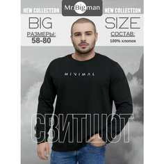 Свитшот MR. BIGMAN, размер 78, , черный