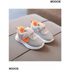 Кроссовки MOOCIE Детские кроссовки, размер 18см, серый меланж
