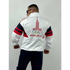 Костюм спортивный , размер 2XL, белый Нет бренда