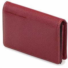 Кошелек Porsche Design, фактура зернистая, красный