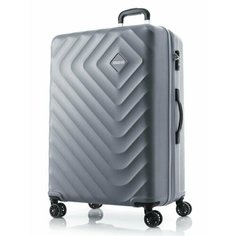 Чемодан American Tourister, 130 л, размер L, серый