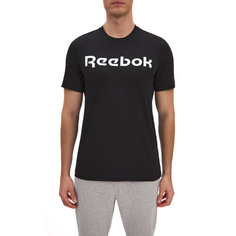Футболка спортивная Reebok Graphic Series Linear Read, размер XS INT, чёрный