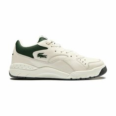 Кроссовки LACOSTE Осень-зима 2024, размер 7, бежевый/зеленый