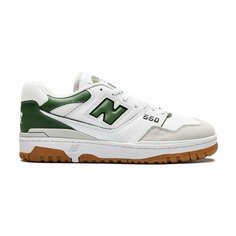 Кроссовки New Balance Осень-зима 2024, размер 9, белый-зеленый