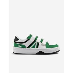 Кеды LACOSTE Осень-зима 2024, размер 1, белый-зеленый