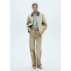 Джинсы MANGO, размер 38 EU, бежевый