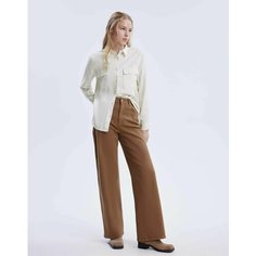 Джинсы широкие Gloria Jeans, размер 50/170, коричневый