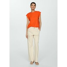 Футболка MANGO, размер L, оранжевый