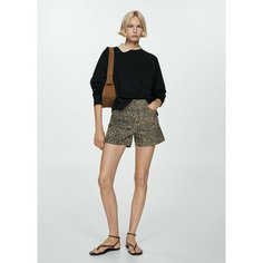 Шорты MANGO, размер 34 EU, коричневый