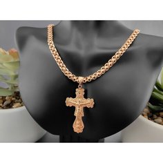 Комплект бижутерии FJ Fallon Jewelry: цепь, размер колье/цепочки 60 см, розовое золото