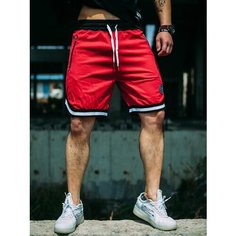 Шорты LIVE FIT, размер XL, красный/черный Нет бренда