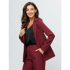 Пиджак 1001dress, размер 50, бордовый