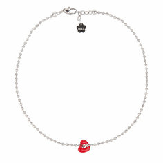 Колье Hola Jewelry, керамика, длина 40 см, красный