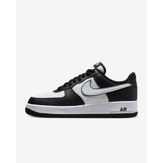 Кроссовки NIKE Air Force 1 07, полнота B (US)/ на среднюю стопу, размер 40EU/25CM, белый, черный