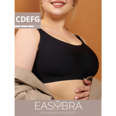 Бюстгальтер EASY BRA Большие размеры, размер XL, черный