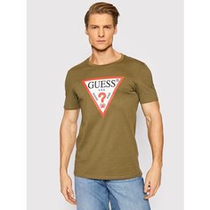 Футболка GUESS, размер XXL, оливковый