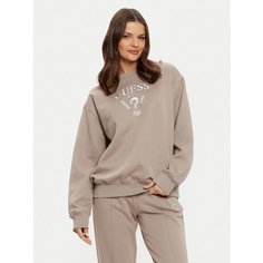 Свитшот GUESS, размер S, , светло-коричневый