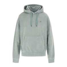 Толстовка GUESS Lasered Aop Hoodie Sweatshirt, размер L, , серый
