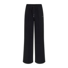 Брюки GUESS Gelsey Straight Leg Pants, размер L, черный