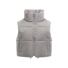 Жилет GUESS Chris Sleeveless Puffer Crop J, размер M, серый