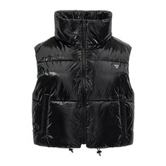 Жилет GUESS Chris Sleeveless Puffer Crop J, размер L, черный