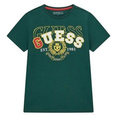 Футболка GUESS SS T-SHIRT, размер 12 лет, зеленый