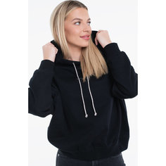 Худи GUESS Hoodie Shiny Cord Sweatshirt, размер M, , черный