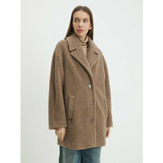 Пальто Maison David, размер XL, серо-коричневый