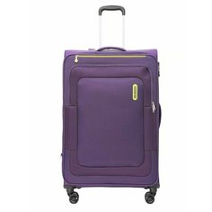 Чемодан American Tourister, 111 л, размер L, фиолетовый