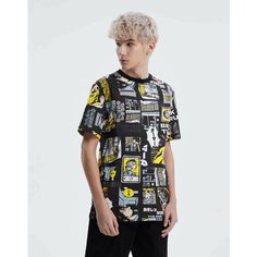 Футболка Gloria Jeans, размер 10-12л/146-152, черный/разноцветный