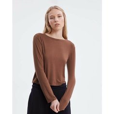Лонгслив Gloria Jeans, размер XL (52-54), , коричневый